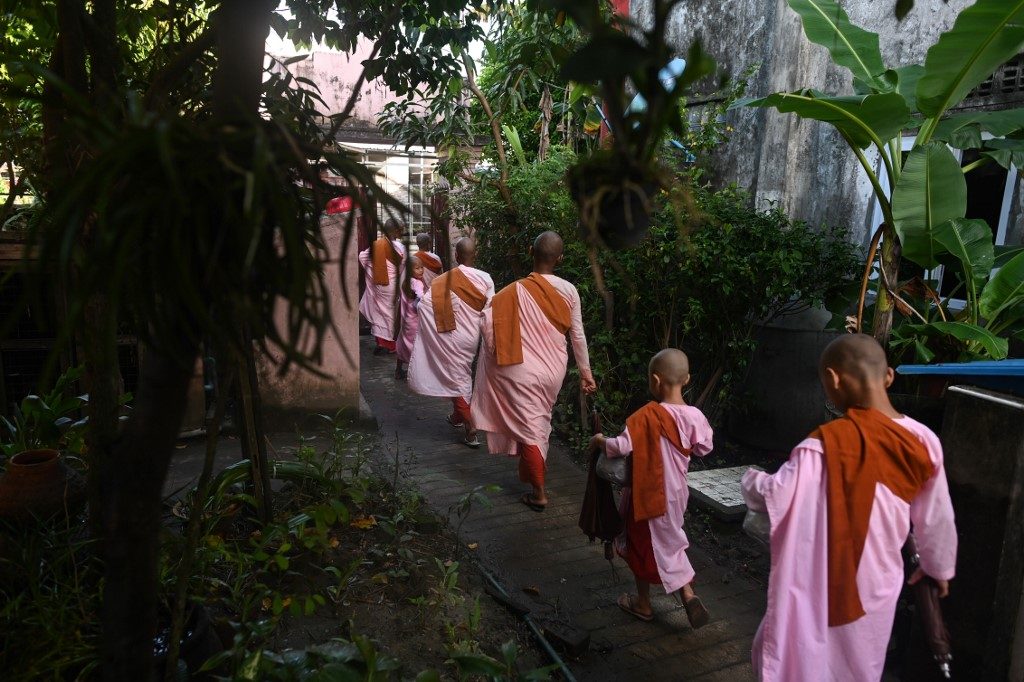 Myanmar child nuns dream of conflict-free lives