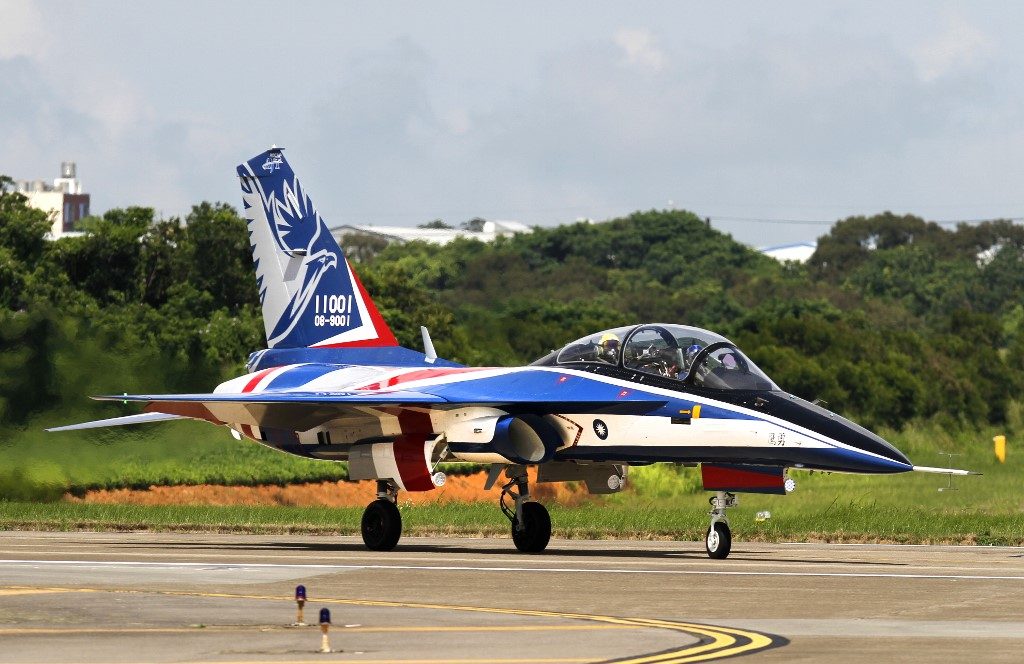 Forced into self-reliance, Taiwan unveils local trainer jet