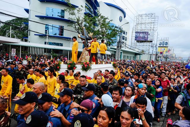 NOT LIKE MANILA. Police estimate around 120,000 people participate in the Mass and procession of the Black Nazarene