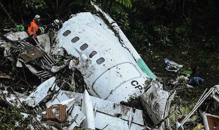 Colombia confirms crashed plane was out of fuel