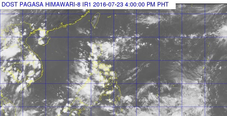 Cloudy PH skies with isolated rains on Sunday