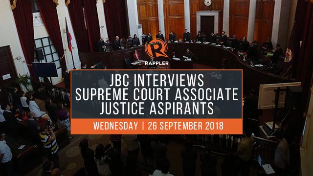 LIVE: JBC interviews candidates for Supreme Court justice