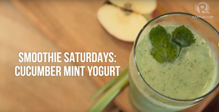 Smoothie Saturdays: Cucumber mint yogurt