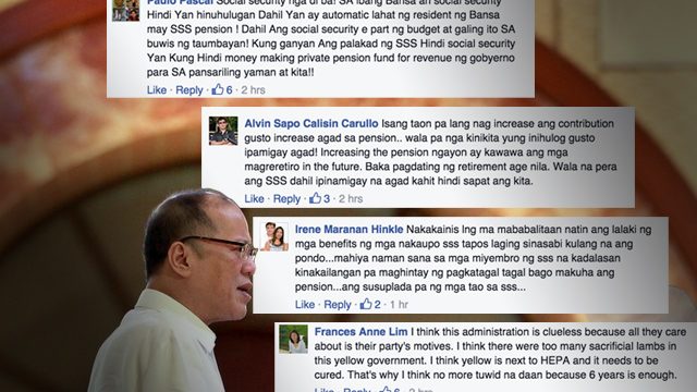 Aquino veto on pension hike ‘unfair’ – netizens
