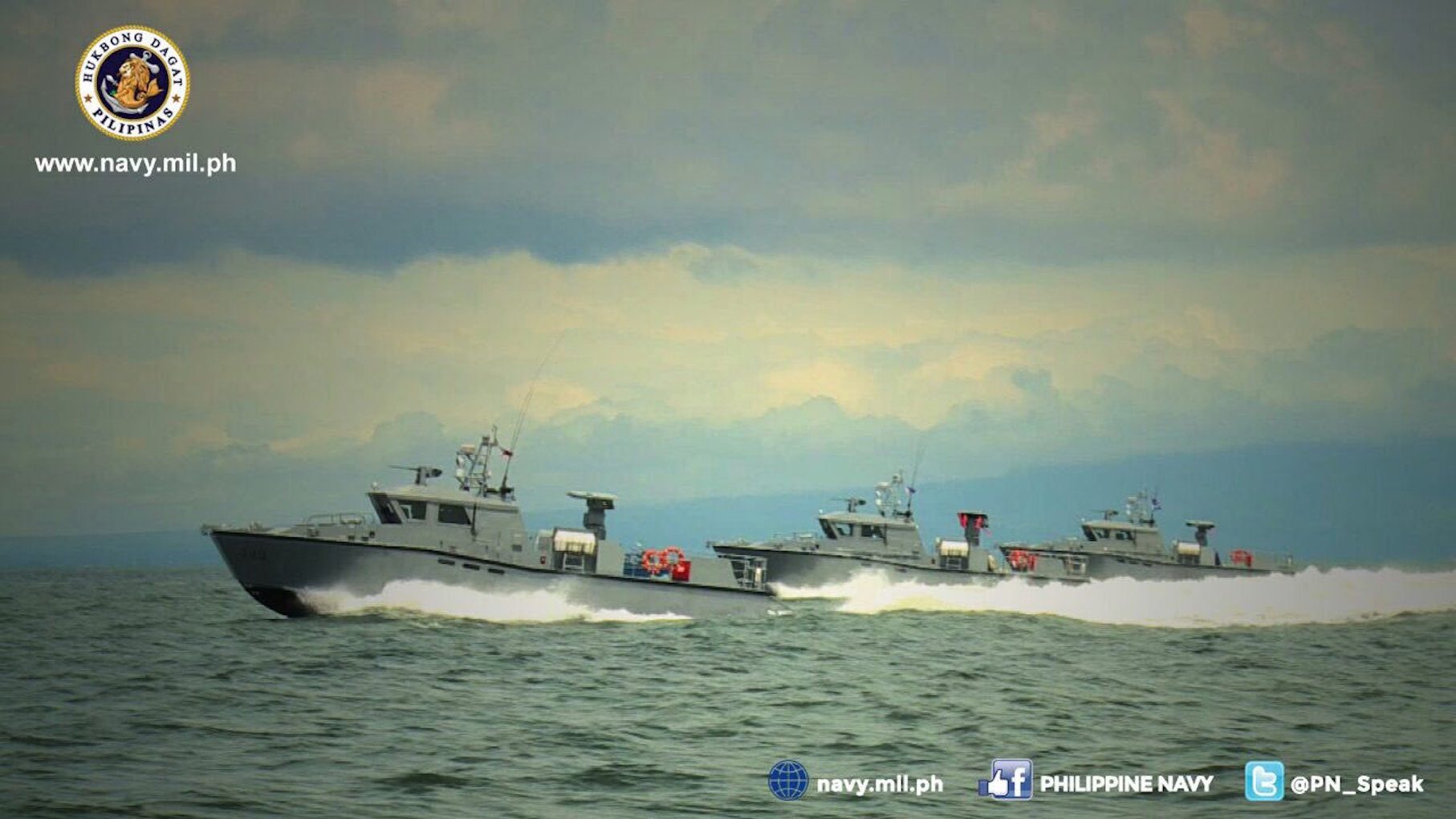 ATTACK CRAFT. The Philippine Navy's multi-purpose attack craft (MPAC) on a test sail. Photo from the Philippine Navy 