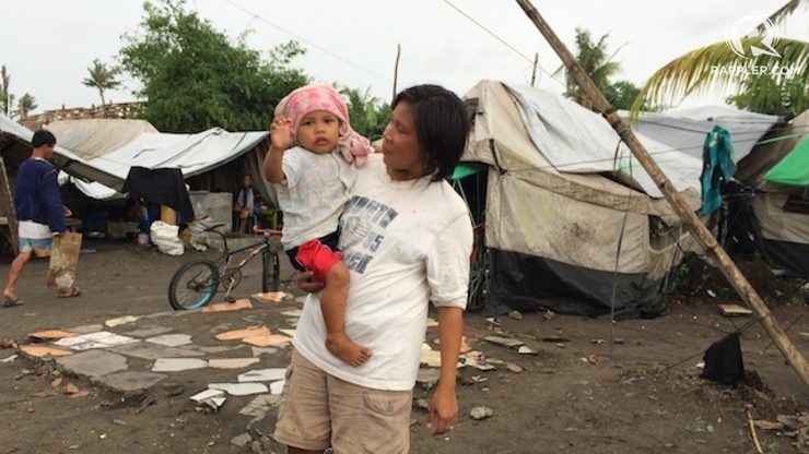 TENT CITY: A number of families are still living in tents a year after typhoon Yolanda