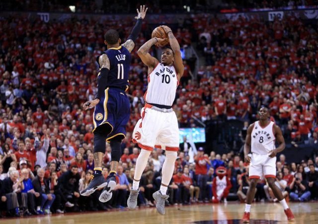 NBA: Raptors hold off Pacers to set up clash with Heat