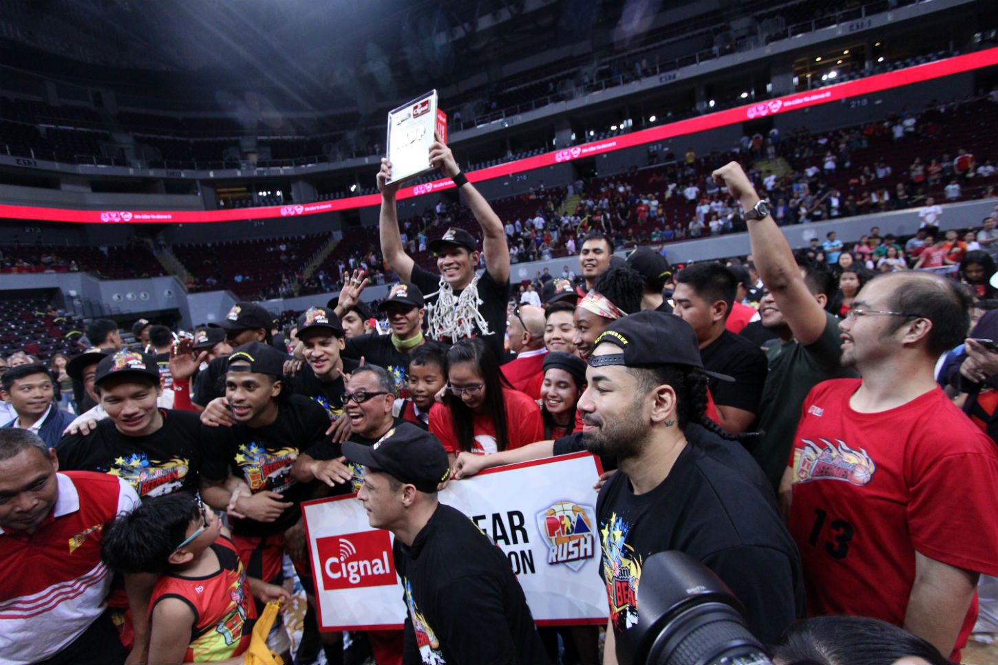 GIANT. June Mar Fajardo stands tall figuratively and literally as he submits 42 points and 20 rebounds in the series clincher on the way to being named the Finals MVP. Photo by PBA Images 