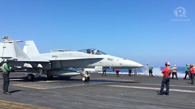 WATCH: On board USS Carl Vinson: Show of force in the South China Sea?