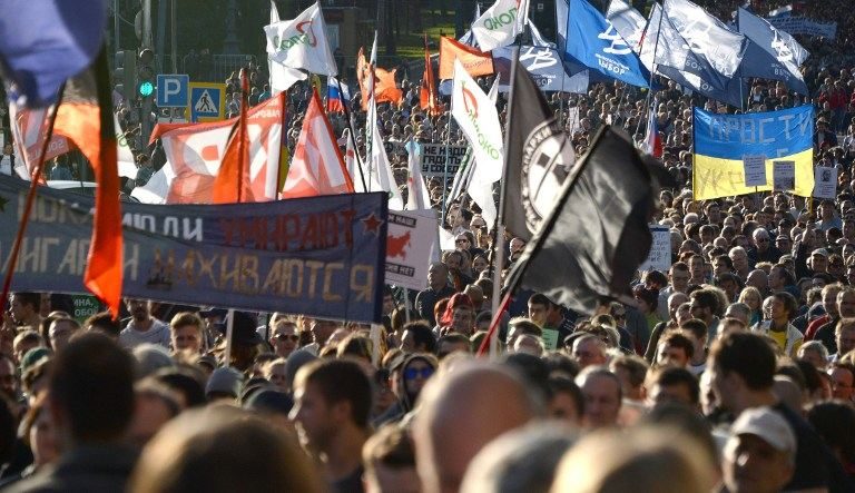 Marchers condemn Kremlin role in Ukraine war