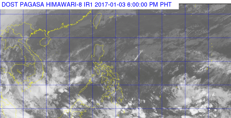 Light to moderate rain in Mindanao on Wednesday