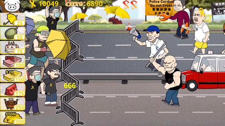 HK’s Umbrella Movement gets computer game makeover