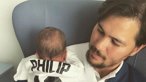 Phil Younghusband, Margaret Hall welcome first child
