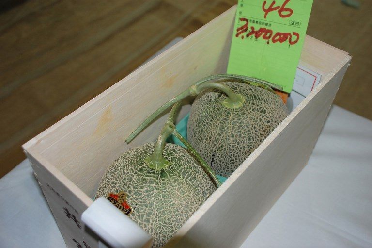 Pair of Japanese premium melons sell for record $29,300