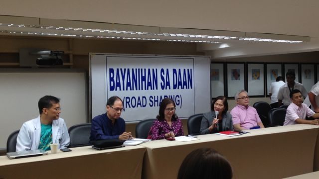 PLANNING FOR SUNDAY. Organizers of the road-sharing scheme on February 7, 2016 present their plans to the media. Photo by Katerina Francisco/Rappler     
