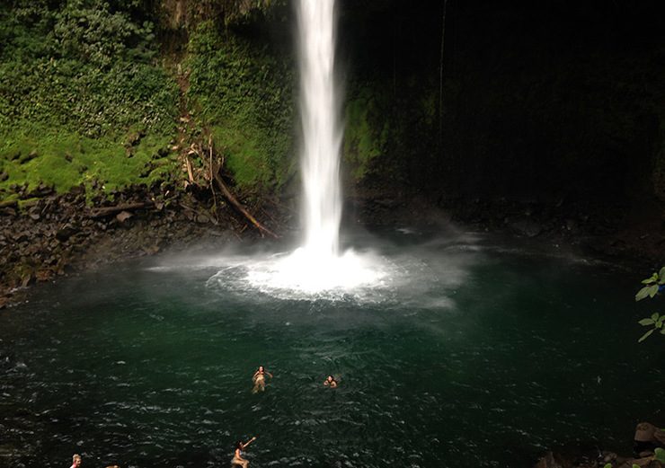 IN THE HEART OF NATURE. There's no better way to experience the falls – swim right under it!