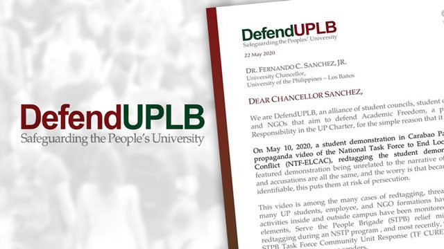 UPLB alliance calls on school officials to protect students from red-tagging