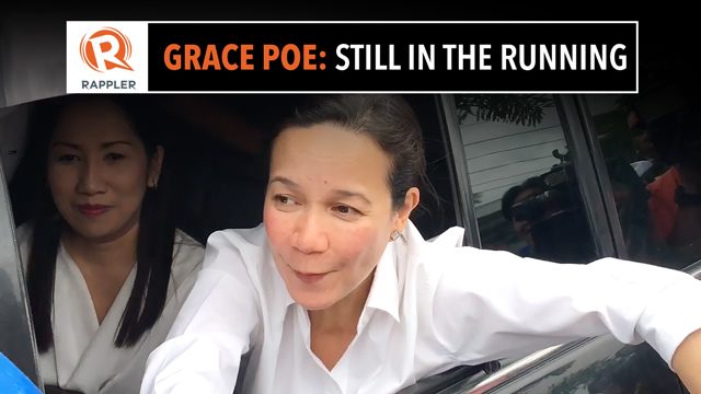 Grace Poe: Still in the running