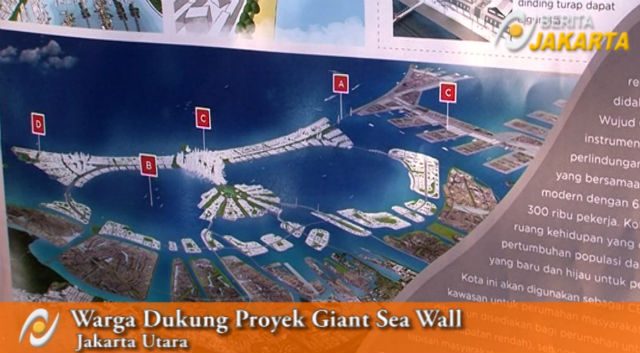 PROTECTION FROM GARUDA. The Jakarta sea wall will be in the shape of the mythical bird Garuda, Indonesia's national symbol, as seen in this screengrab from a video from Berita Jakarta, the official news portal of the capital.