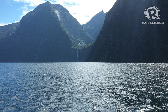 MAJESTIC. Several waterfalls can be spotted in Milford Sound, the most visited fiord in Fiordlands National Park 