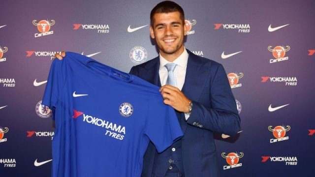Chelsea telah resmi gaet Alvaro Morata. Foto dari Twitter/@ChelseaFC 