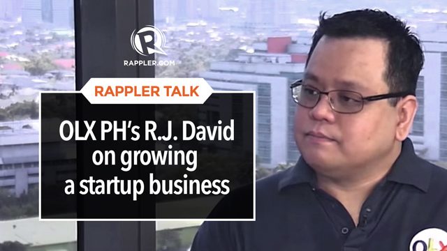 Rappler Talk: OLX PH’s R.J. David on growing a startup business