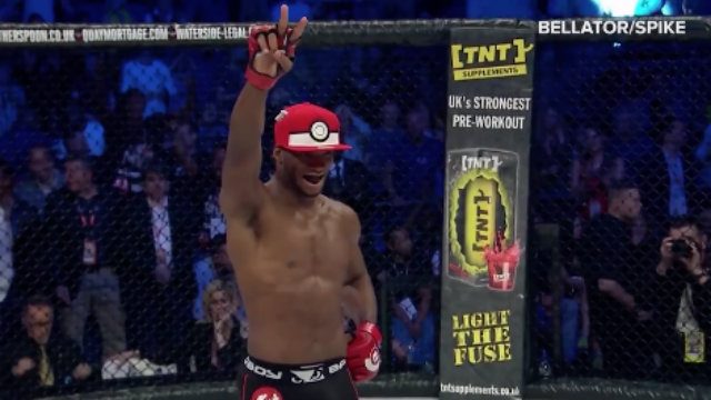 WATCH: MMA fighter scores KO, attempts to ‘catch’ foe in Pokeball