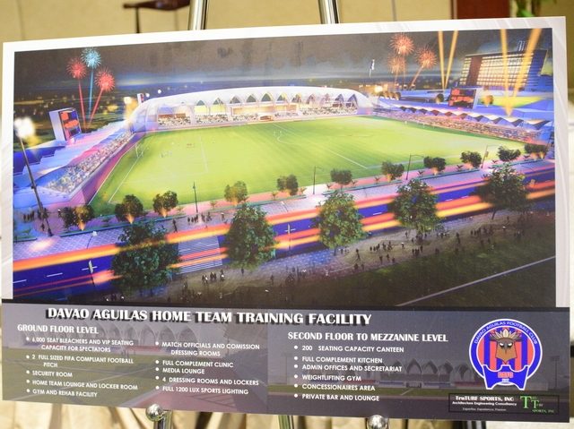 NEW HOME. An artist's impression of the new training facility that will likely serve as the Aguilas' home ground. Photo by Bob Guerrero 