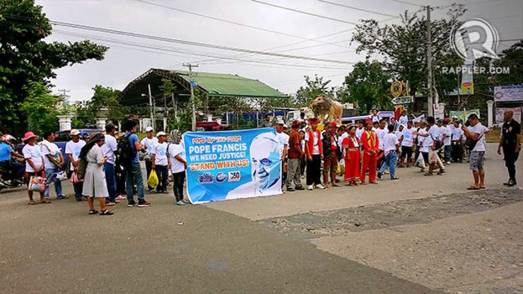 CALL FOR JUSTICE. The group is urging Pope Francis to help bring justice to the victims of typhoon Yolanda by pushing the government to address their most immediate concens.