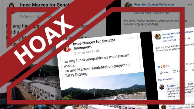 HOAX: Photo of houses in ‘Marawi rehabilitation project’