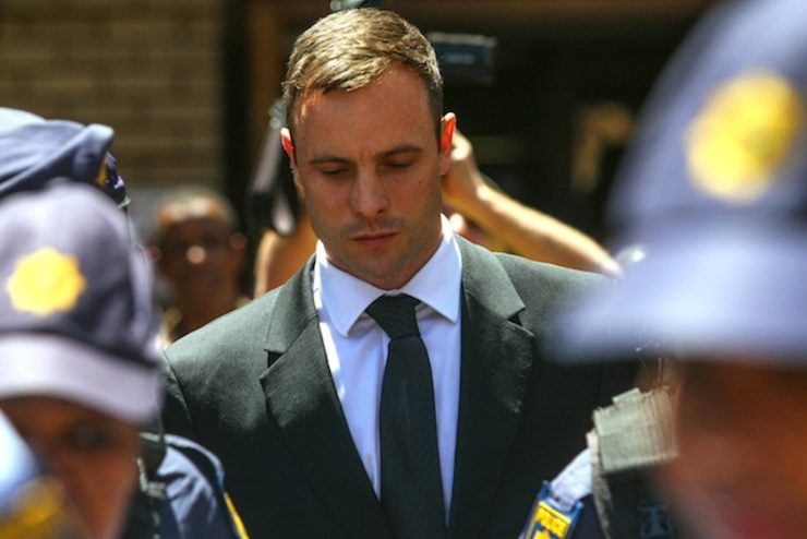 FALLEN OLYMPIAN. Oscar Pistorius leaves the court in Pretoria, October 17 2014. File photo by Kevin Sutherland/EPA