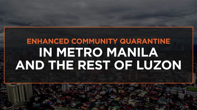 WATCH: Metro Manila in enhanced community quarantine