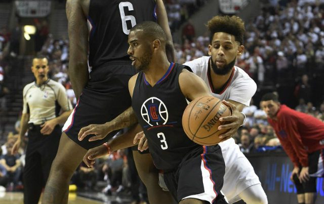 Clippers’ Chris Paul fractures hand in Game 4 against Trail Blazers