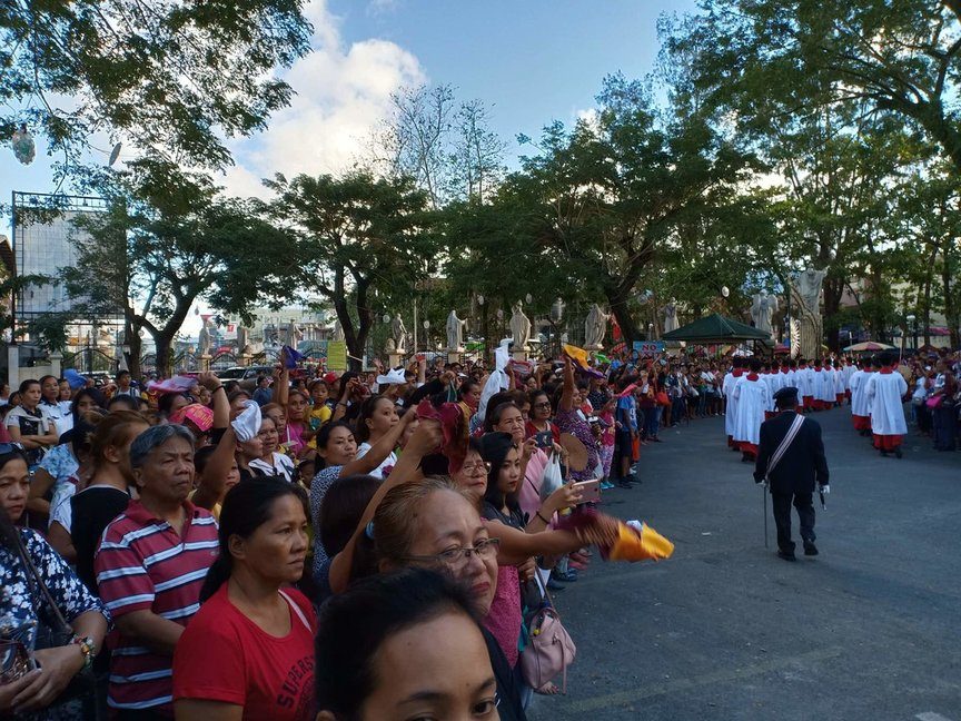 NUEVA VIZCAYA. Procession of the image of the Black Nazarene in Solano, Nueva Vizcaya. Photo courtesy of Guillen Manao  