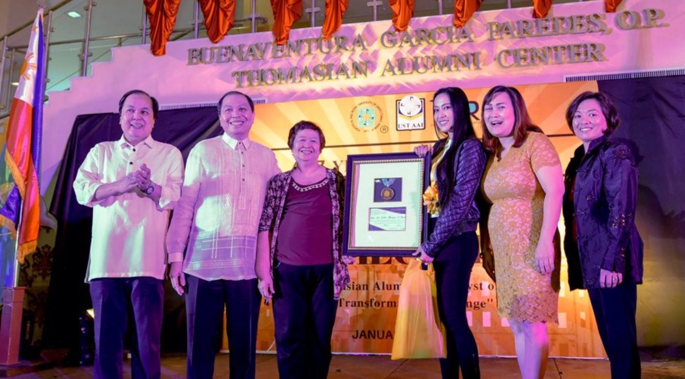 Mocha Uson receives UST alumni award for government service