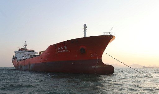 Hong Kong ship crew questioned in South Korea for oil transfer to North