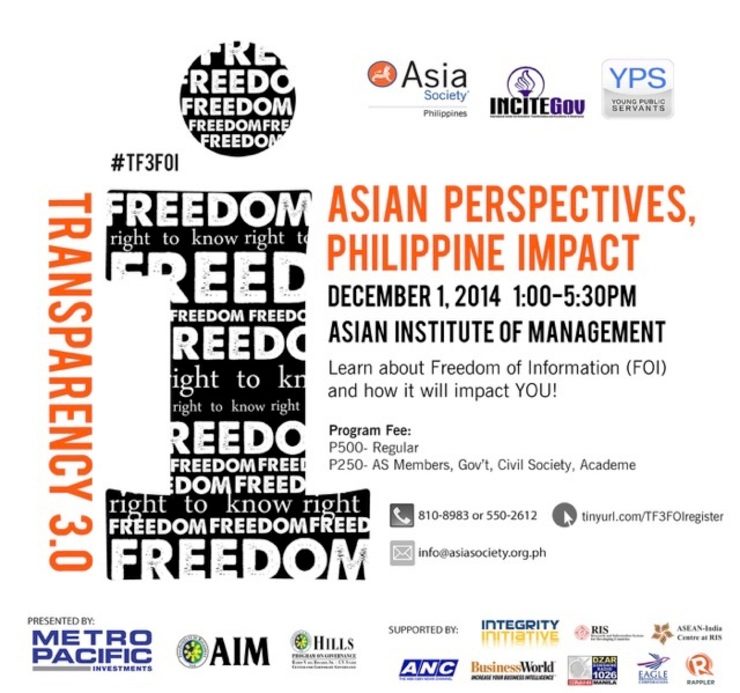 Transparency 3.0 FOI: Asian perspectives, PH impact