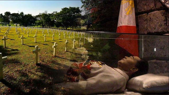 Marcos buried at Libingan ng mga Bayani