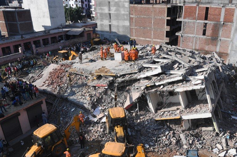 Indian building collapse kills 3, with 12 missing