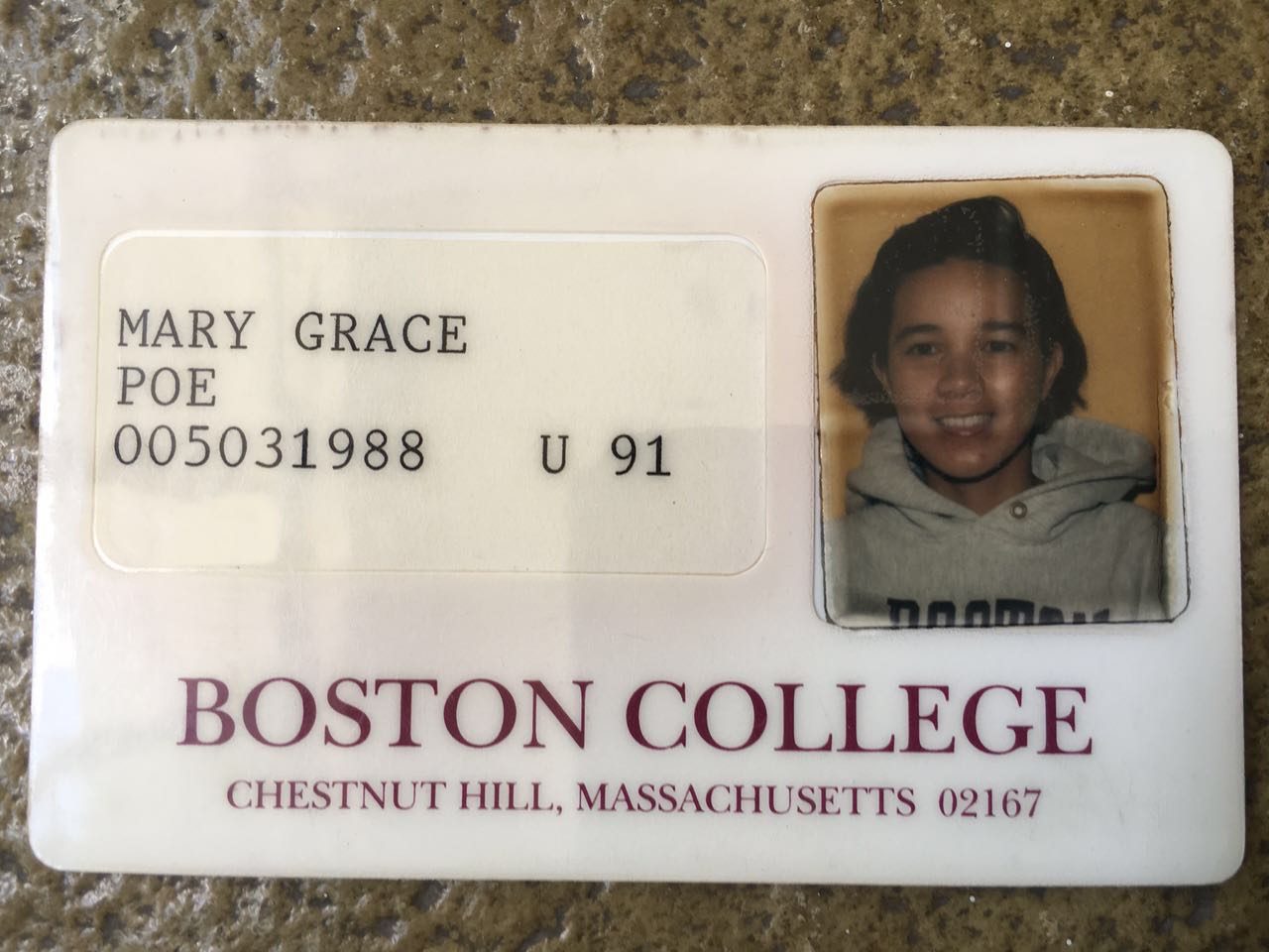 LOOK: ‘Fake’ SSN? Poe shows Boston College ID to disprove it