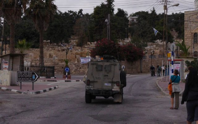 The IDF-controlled Suhada street on a regular day.