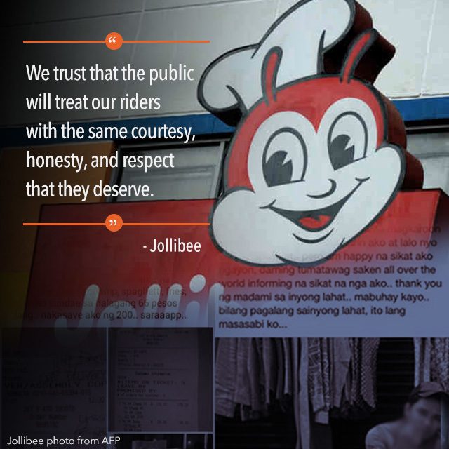 Customer fooled delivery man to avoid paying – Jollibee