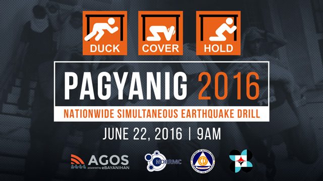 #Pagyanig: Gov’t gears up for 2nd nationwide quake drill on June 22