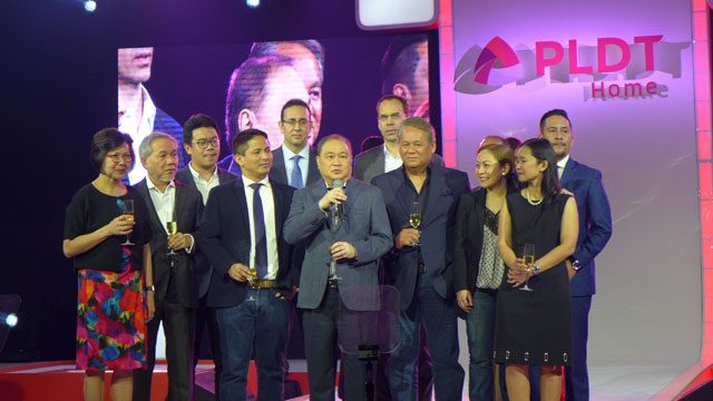 A NEW ERA FOR TV VIEWING. PLDT Chairman Manny Pangilinan and partners from Cignal, iflix, Netflix, and YouTube led the toast to conclude the Roku launch 