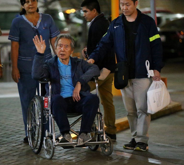 Peru’s Fujimori returns to prison after hospitalization