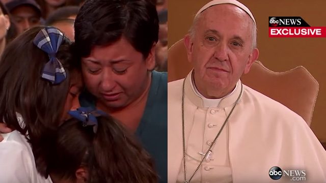 Pope to single mom: ‘You respected life, don’t be ashamed’