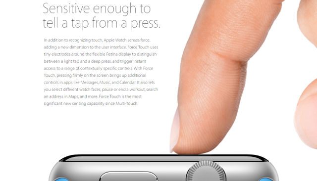 Apple’s iPhone 6 getting Force Touch functionality