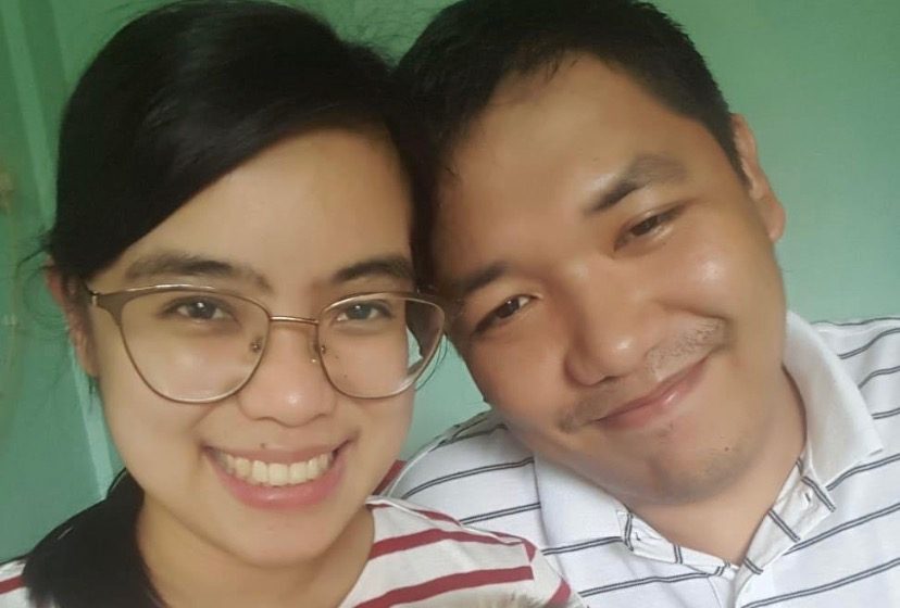 (R) Dr. Israel Bactol with girlfriend Dr. Lerma Iglesia. Photo from Dr. Lerma Iglesia's Facebook profile   