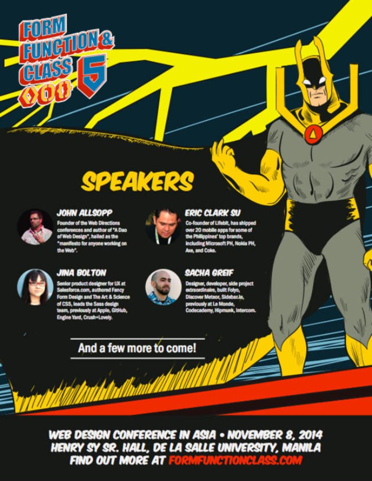 Web superheroes unite: The 5th Form Function and Class web design conference