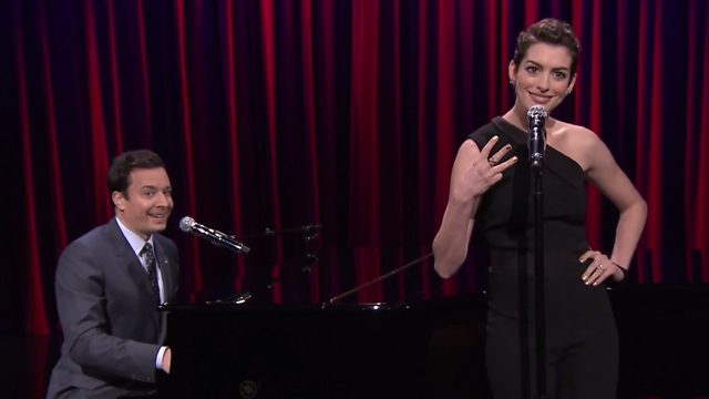 WATCH: Anne Hathaway’s rap medley with a musical twist